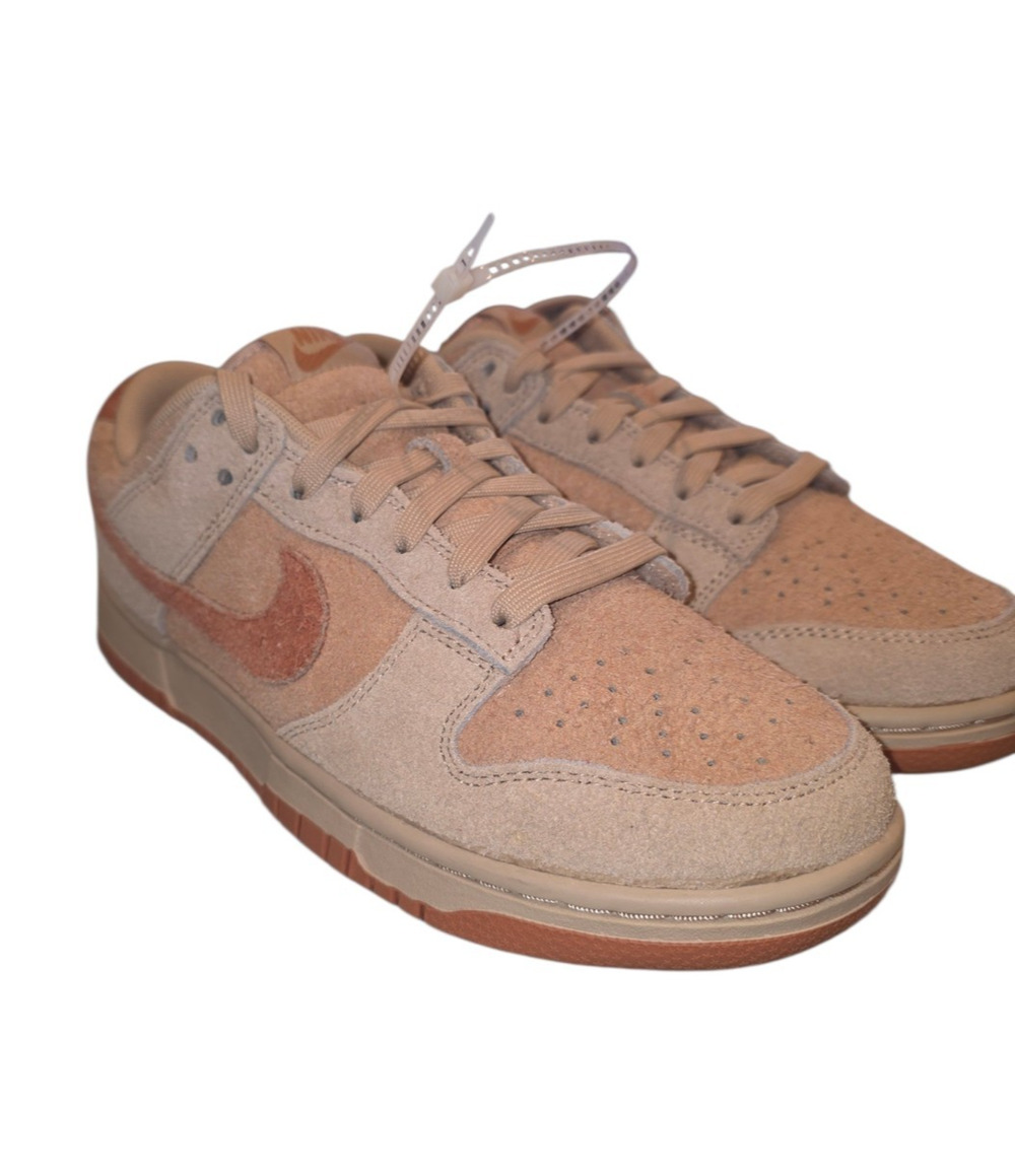 Nike Dunk Low Sneakers Hemp Womens Size 8.5 Amber Brown Shaggy Suede Athletic